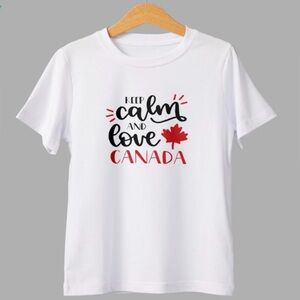 Keep Calm and Love Canada Graphic Tee 🇨🇦 | Maple Leaf Shirt | Canada Pride Tee